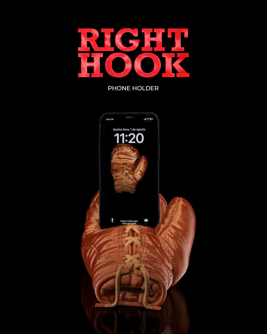 Right Hook Phone Holder